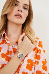 Unisex Rose Gold Retro Kurukafa Desenli Dijital Kol Saati Apwa064602